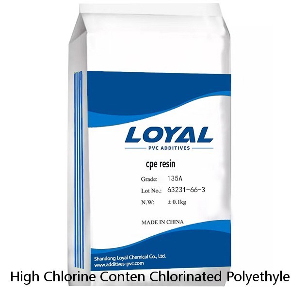 High Chlorine Conten Chlorinated Polyethylene CPE Resin for Package Printing Ink