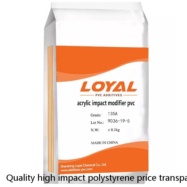 Quality high impact polystyrene price transparent PS granule impact modifier