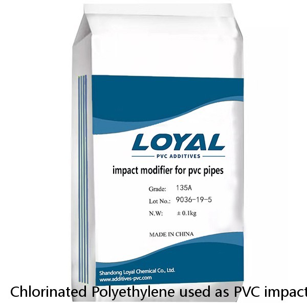 Chlorinated Polyethylene used as PVC impact modifier