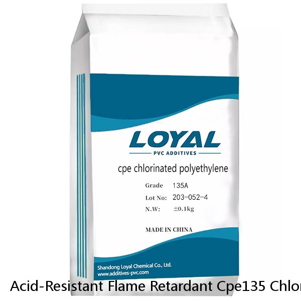 Acid-Resistant Flame Retardant Cpe135 Chlorinated Polyethylene