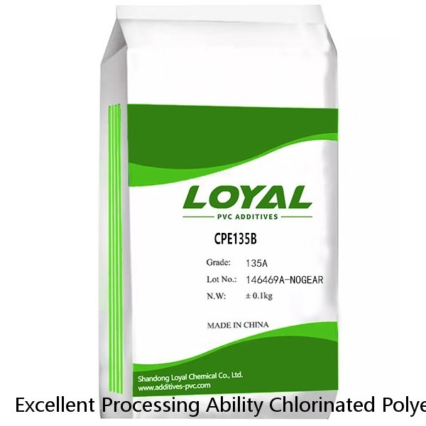 Excellent Processing Ability Chlorinated Polyethylene CPE-135A for PVC