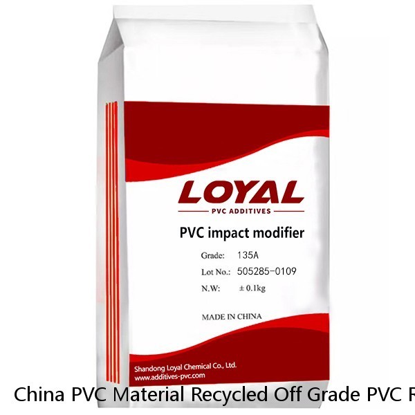 China PVC Material Recycled Off Grade PVC Resin PVC Impact Modifier Resin For Pipe